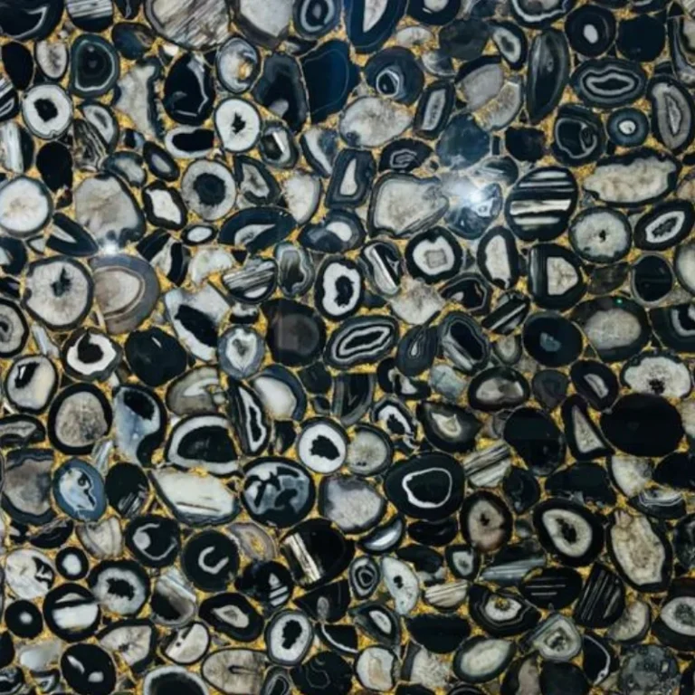 black agate slab