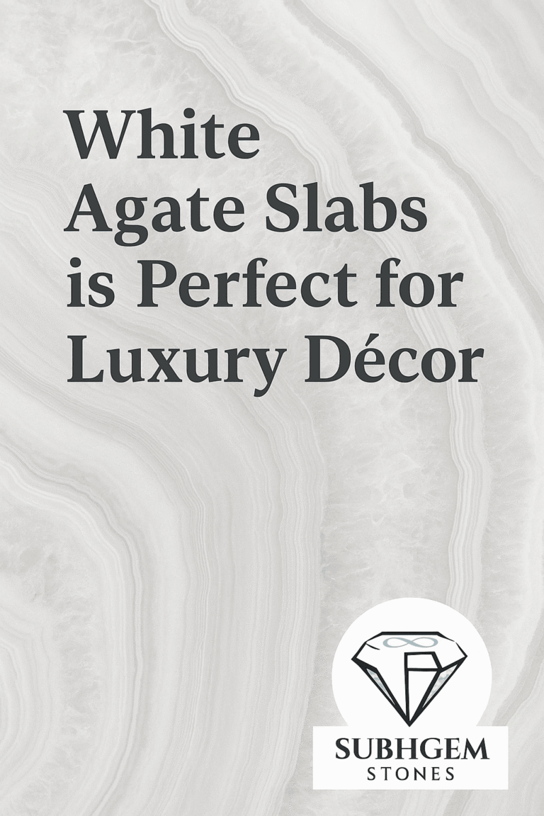 Why Are White Agate Slabs Ideal for Modern Living Spaces?