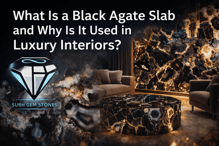 What Is a Black Agate Slab and Why Is It Used in Luxury Interiors