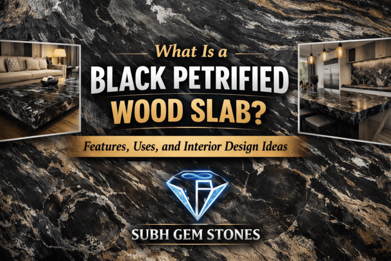 What Is a Black Petrified Wood Slab Features, Uses, and Interior Design Ideas