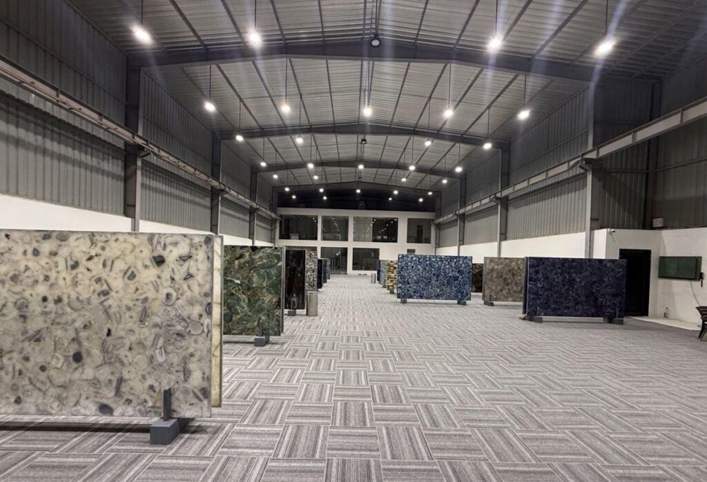 Variety of slab at subh gem stone experience Center