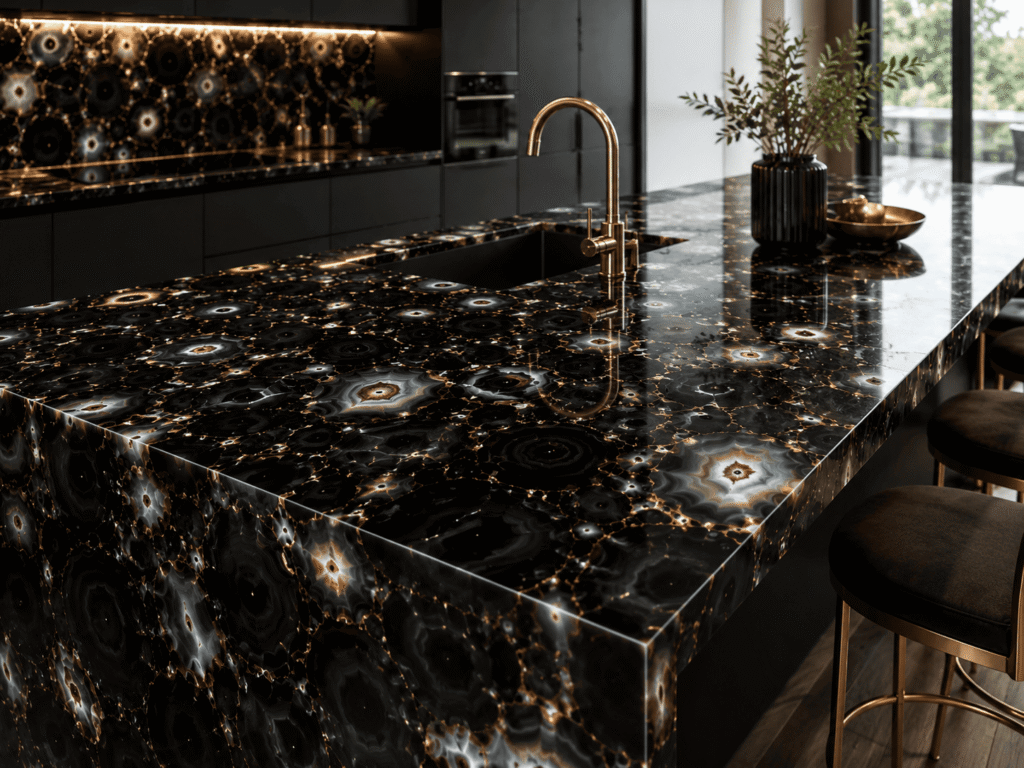 Black Agate Countertop