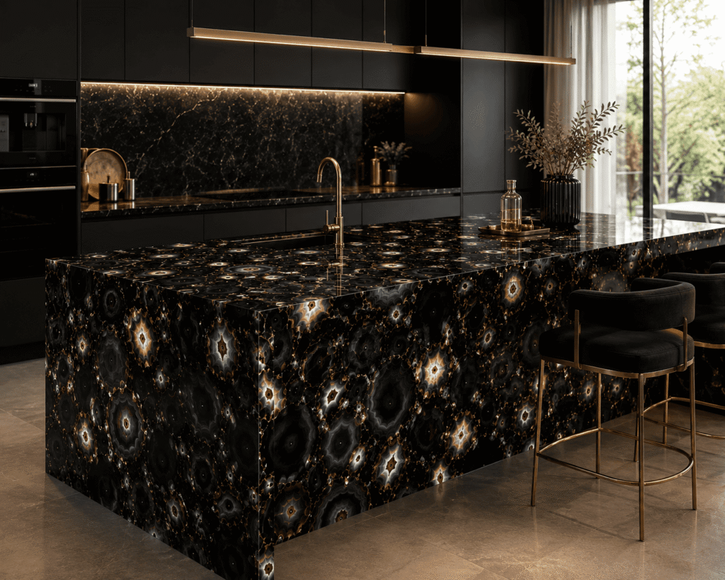 Black Agate Kitchen Island