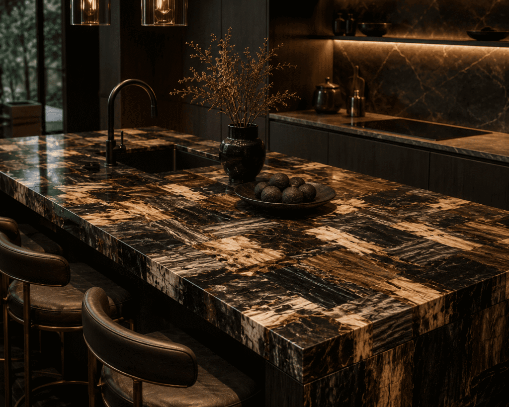Black Petrified Retro Countertop