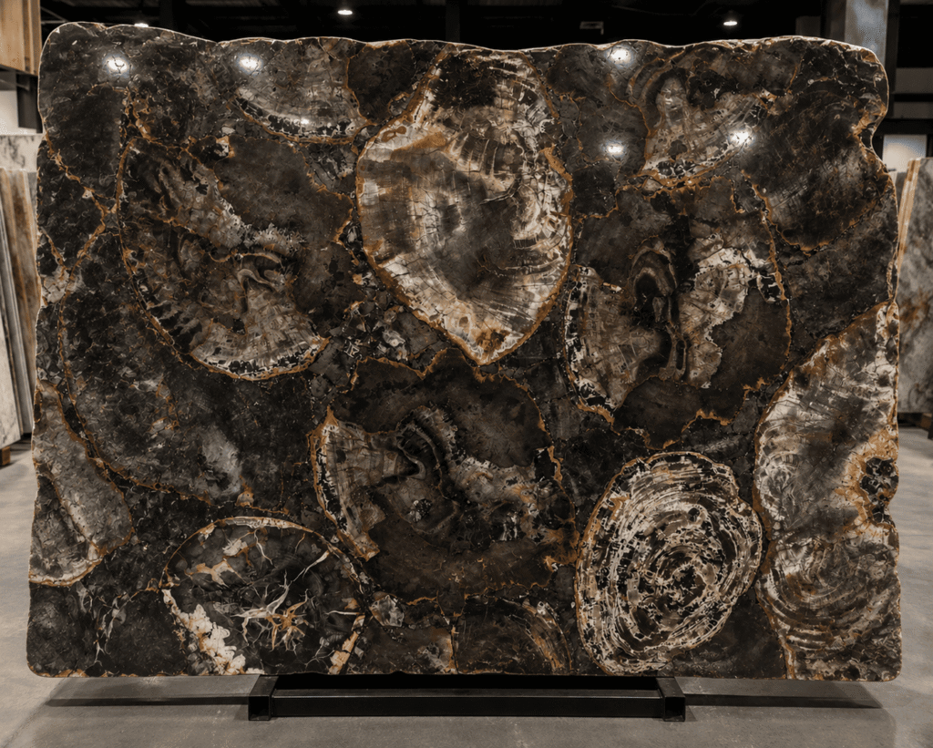 Black Petrified Wood Slab