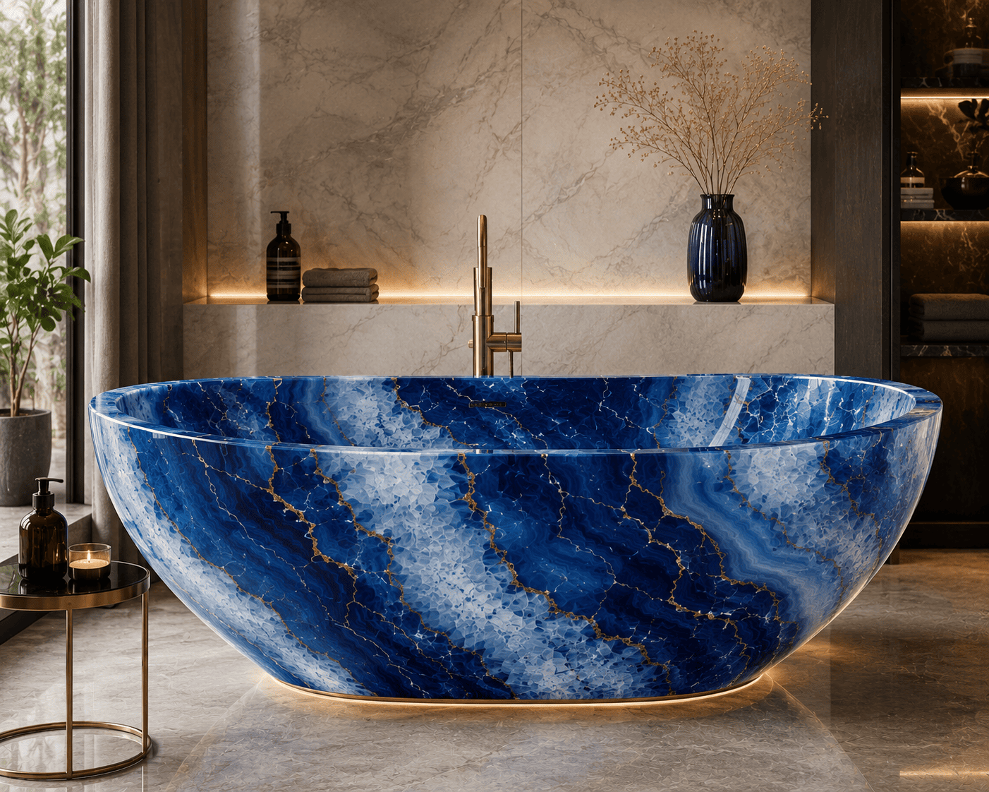 Blue Agate Bathtub