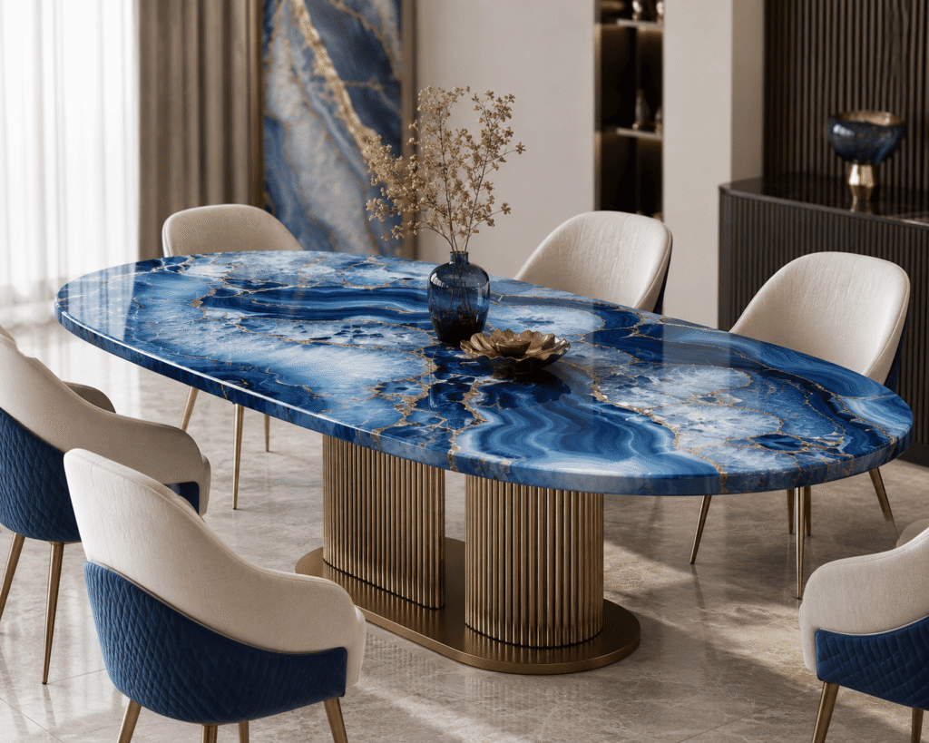 Blue Agate Dining Table