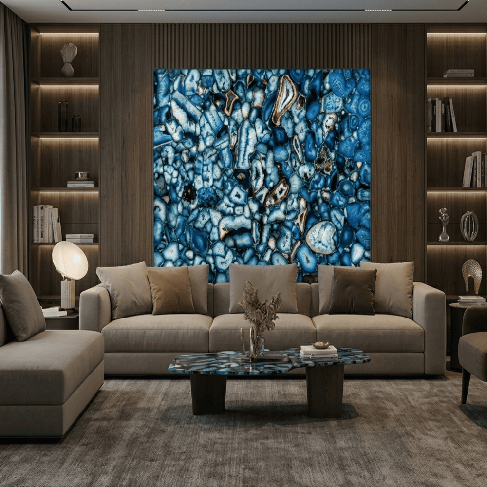 Blue Agate Slab
