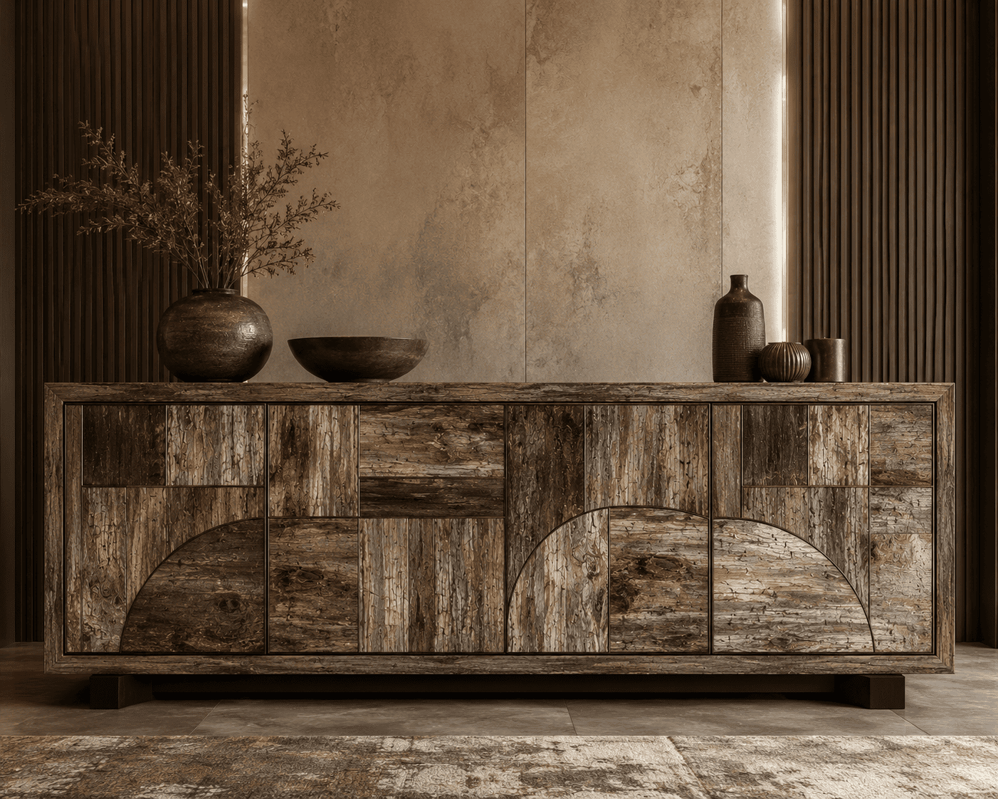 Brown Petrified Retro Furniture