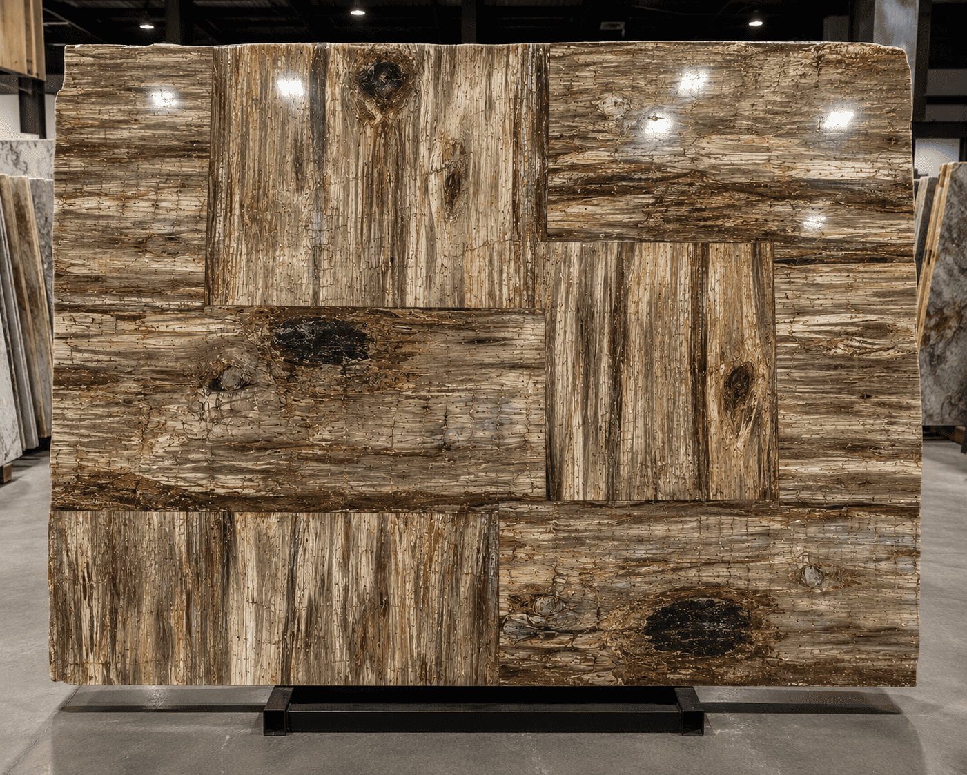 Brown Petrified Retro Slab