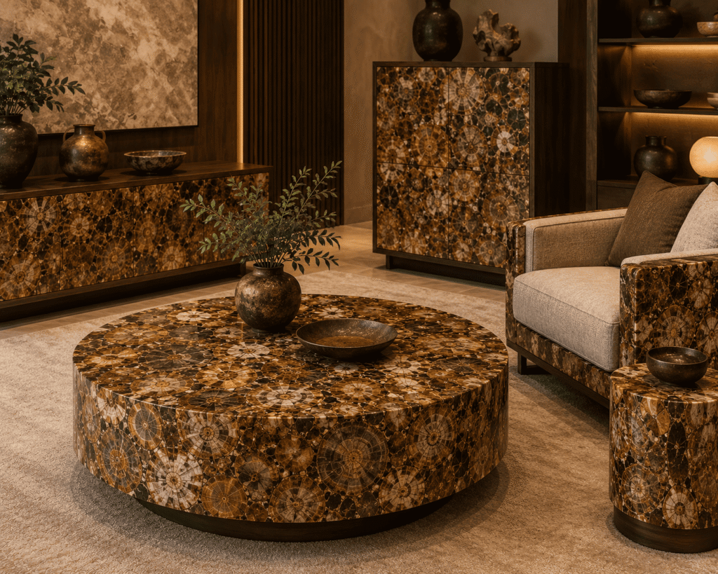 Brown Petrified Wood Furniture