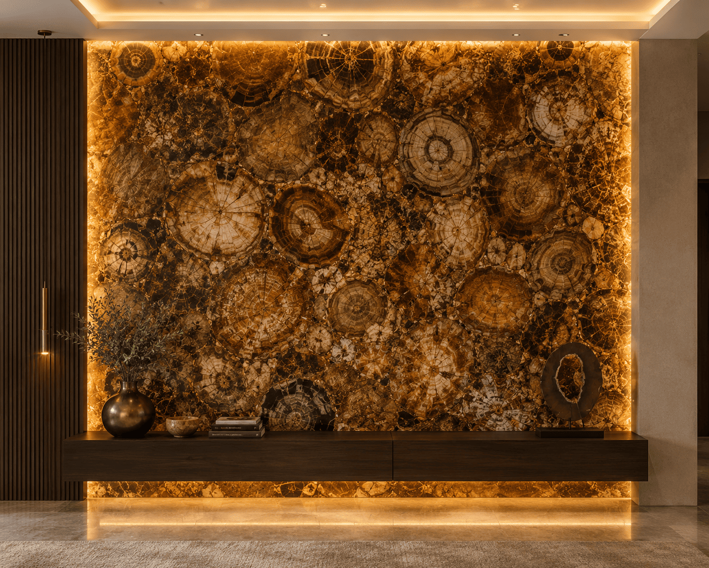 Brown Petrified Wood Wall Highlighter