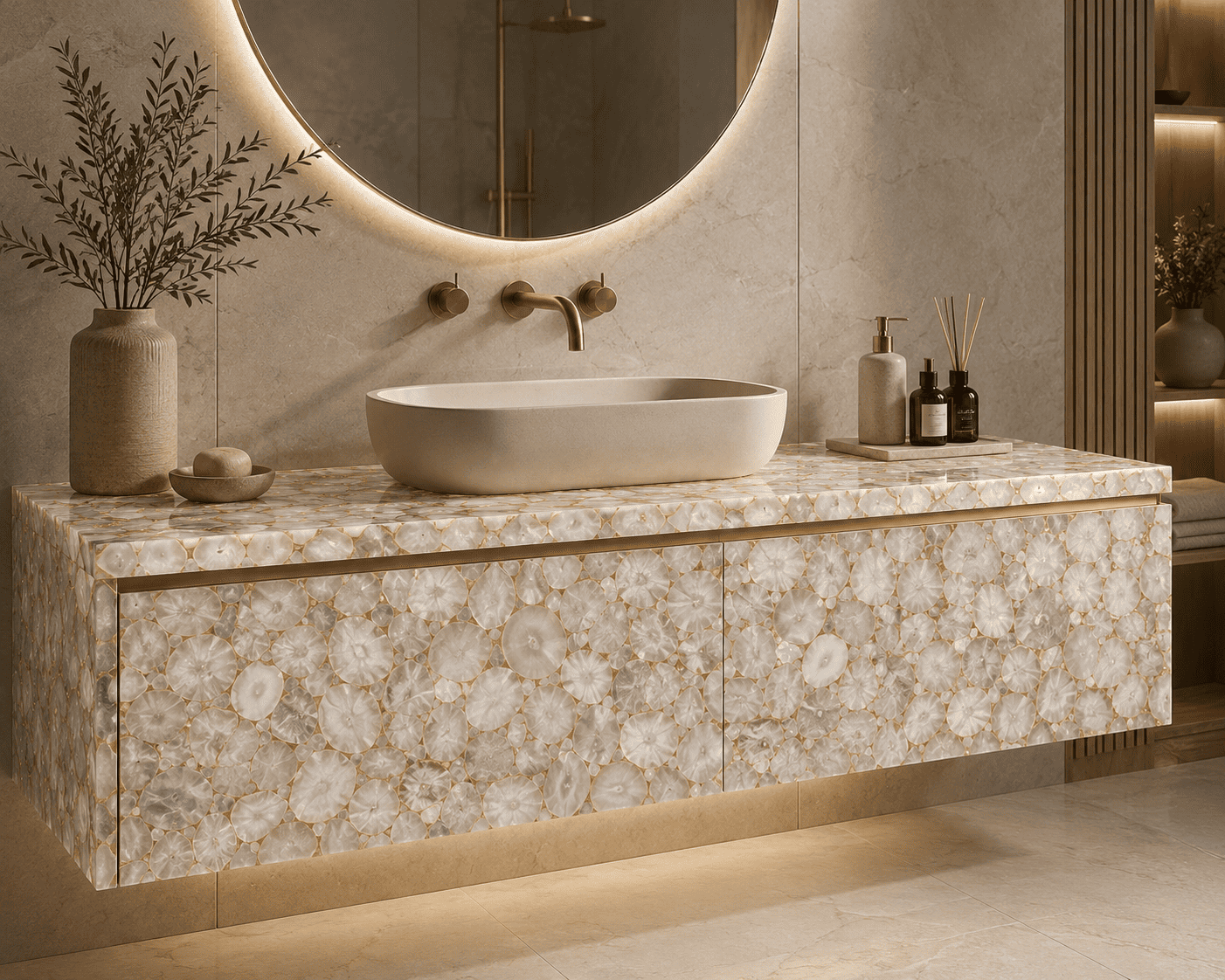 Crystal Agate Bathroom Vanity