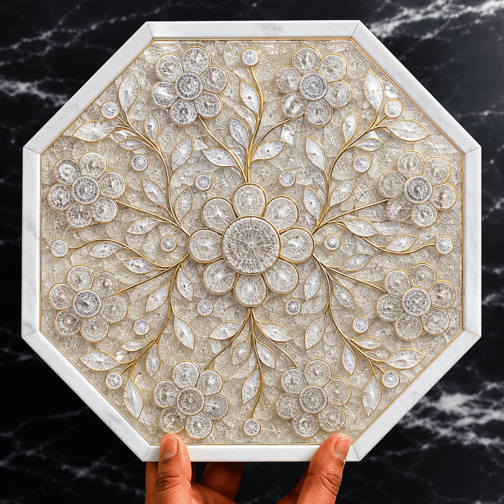 Crystal Agate Inlay Work
