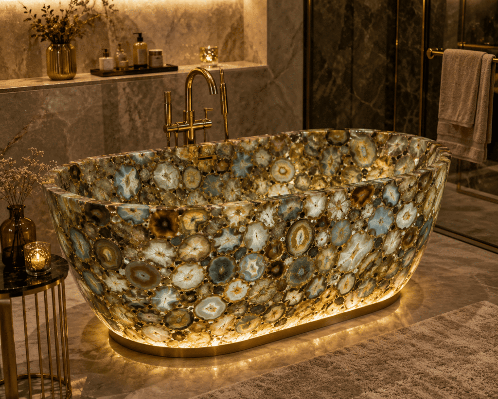 Golden Agate Bathtub