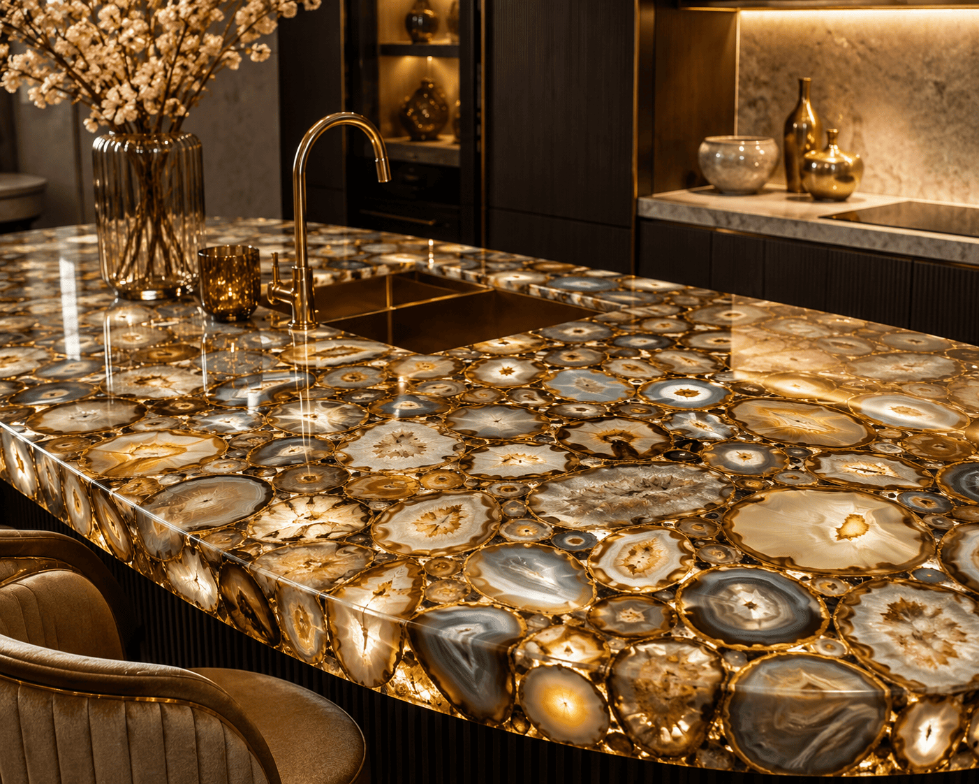 Golden Agate Countertop