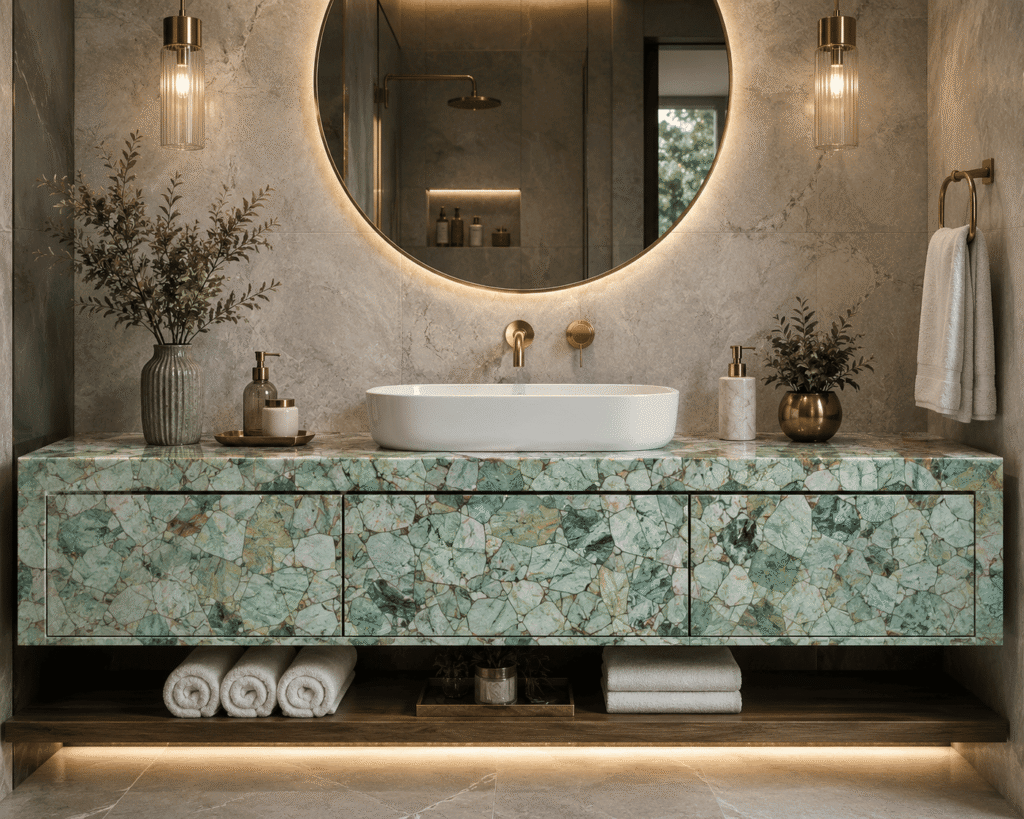 Green Agate Bathroom Vanity