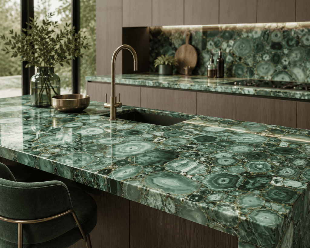 Green Agate Countertop