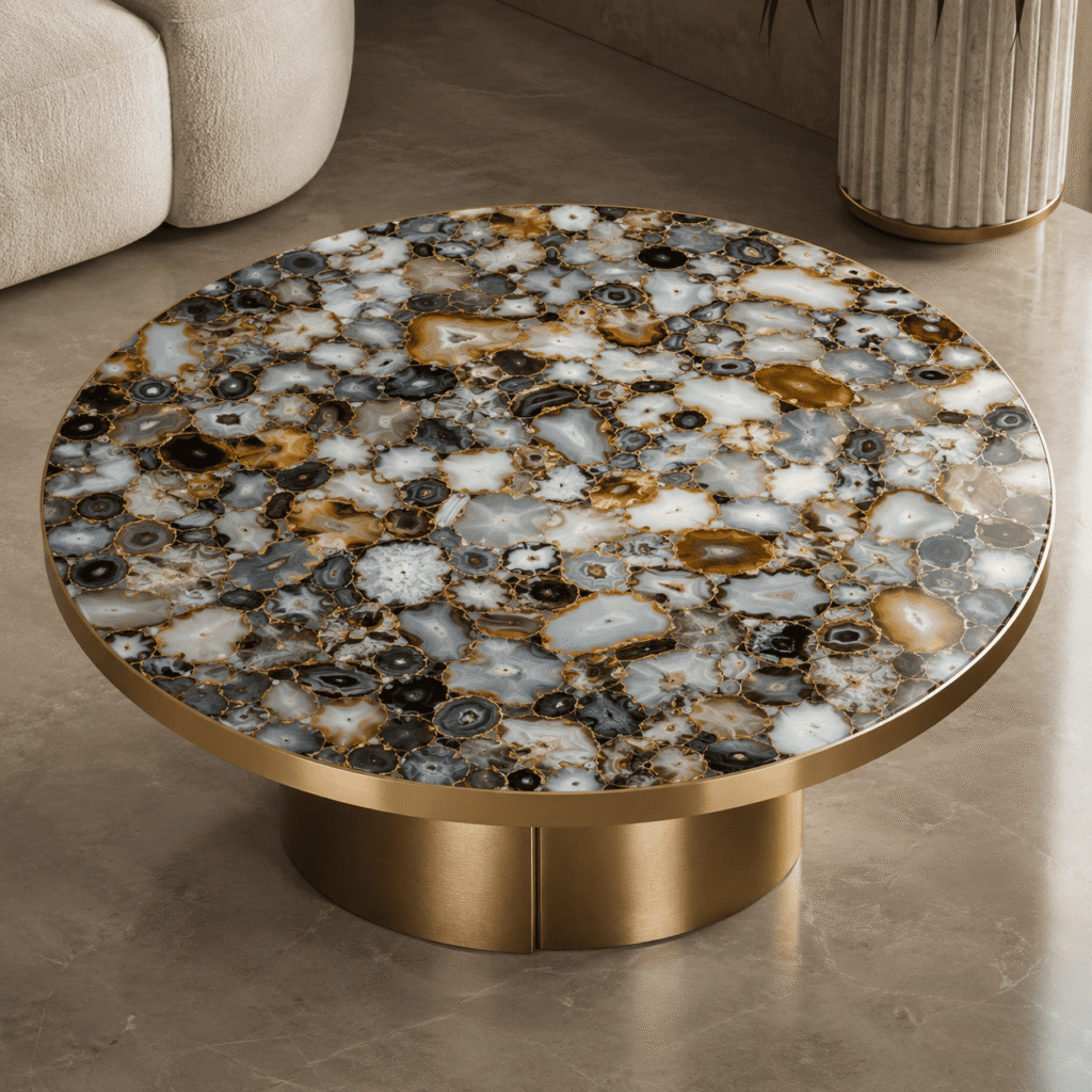 Jumble Agate Center Table