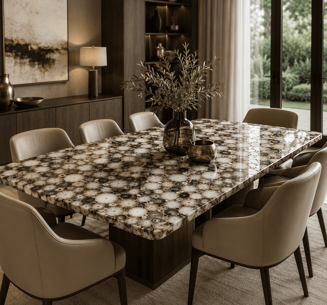 Jumble Agate Dining Table