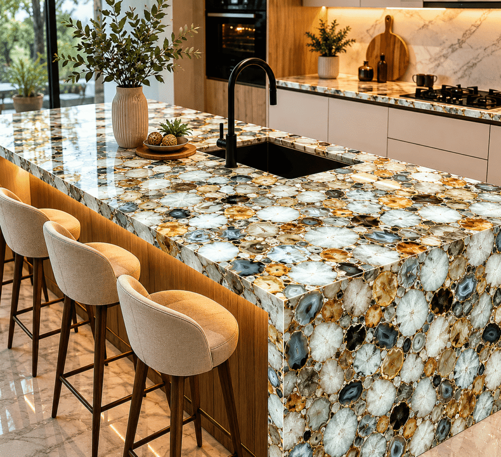 Jumble Agate Kitchen Island