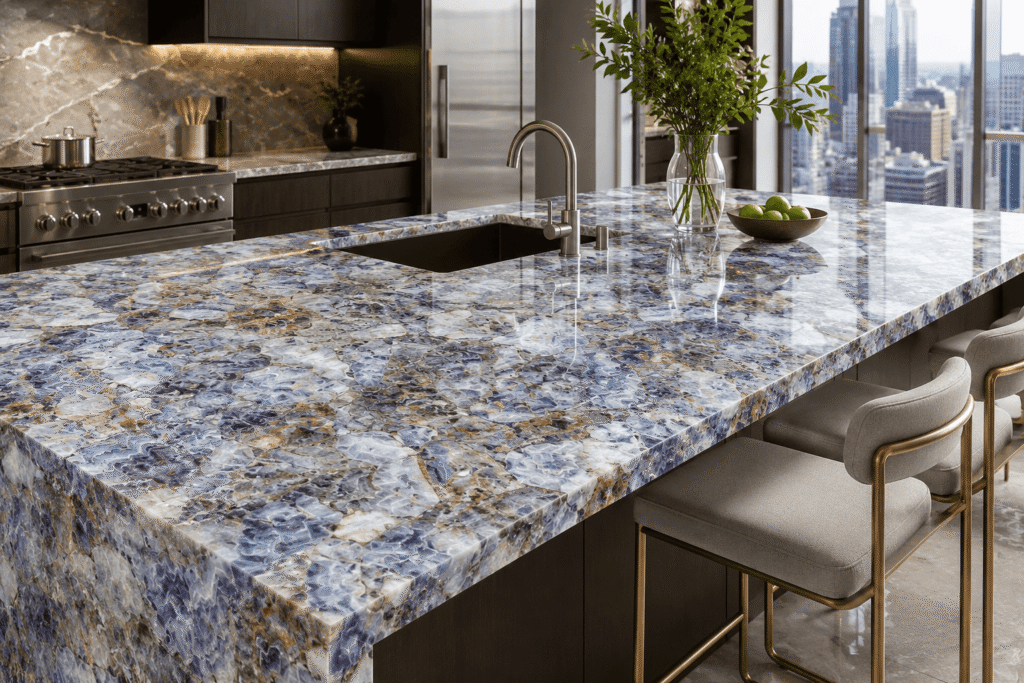 amethyst countertop by Subh Gem Stones Kishangarh