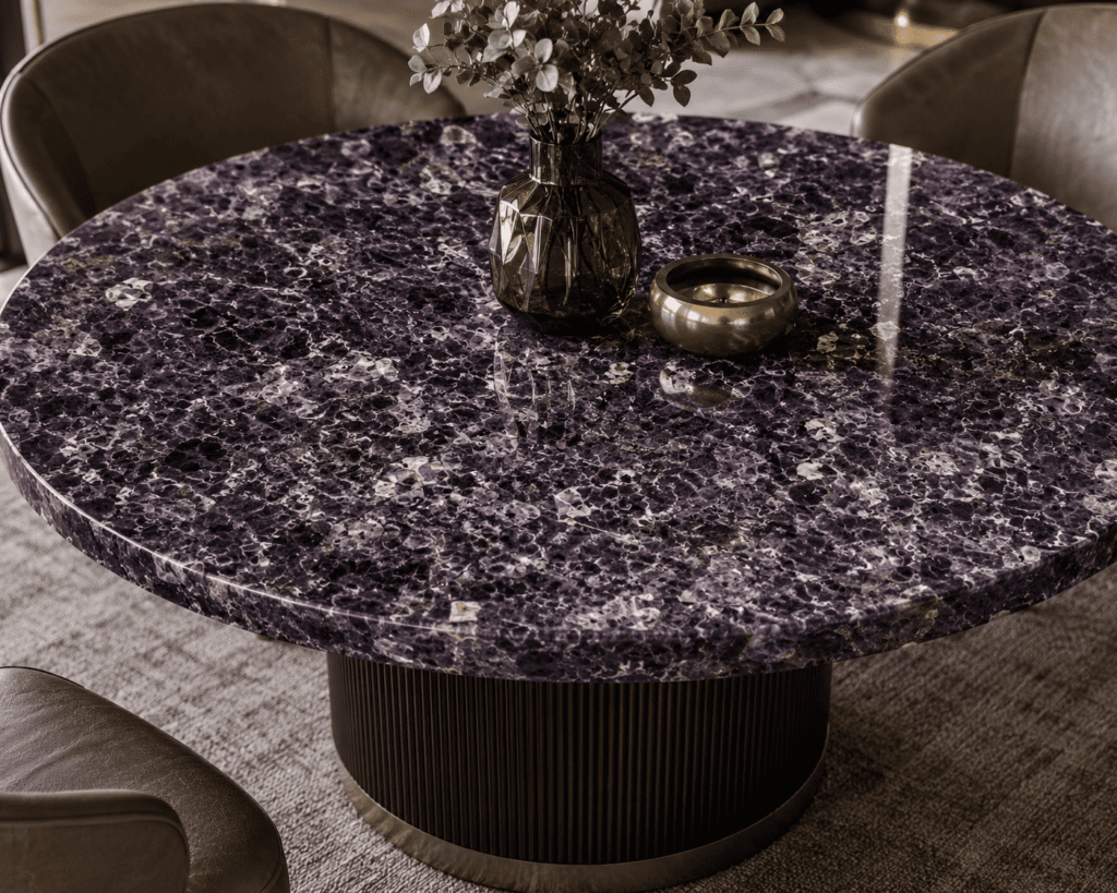amethyst table top from Subh Gem Stones Kishangarh
