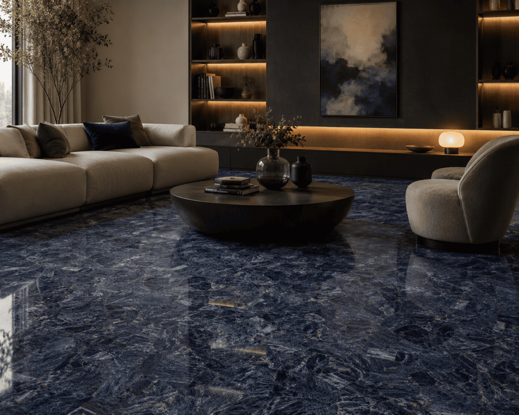 sodalite living room interior design by Subh Gem Stones