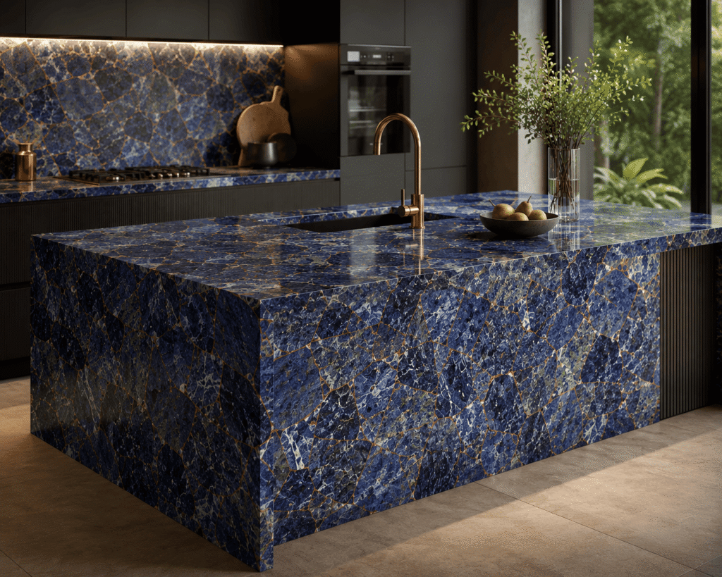sodalite slab manufacturer Subh Gem Stones Kishangarh