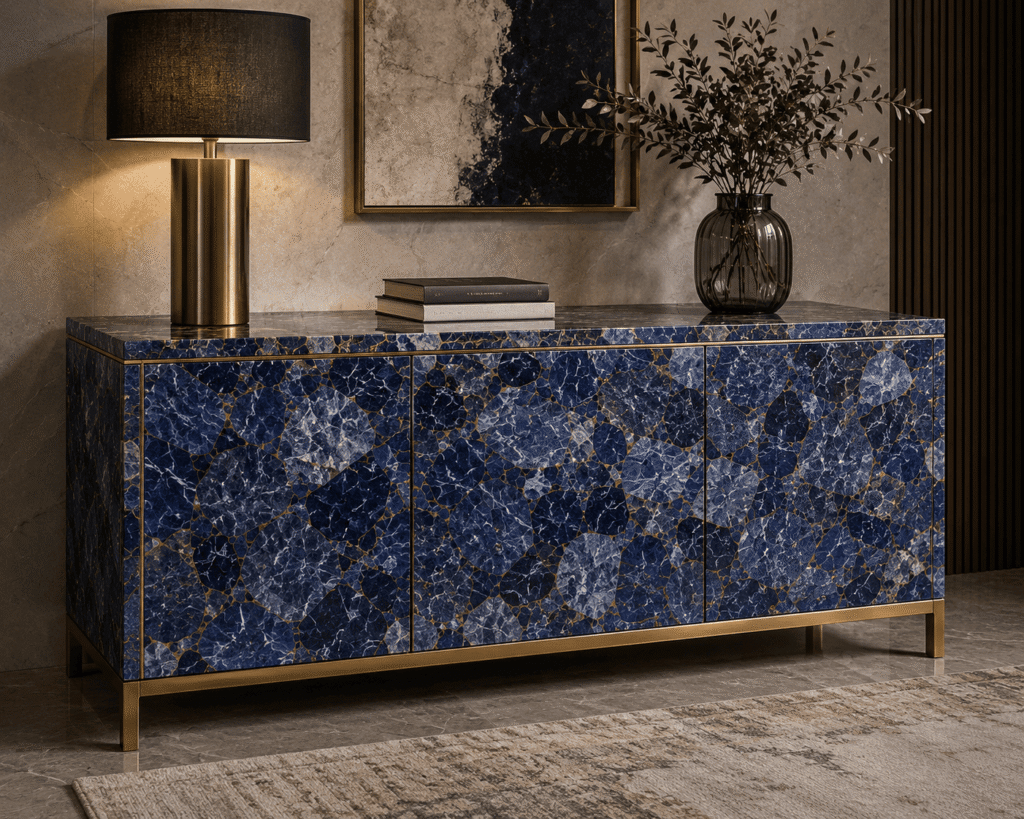 sodalite stone furniture collection by Subh Gem Stones