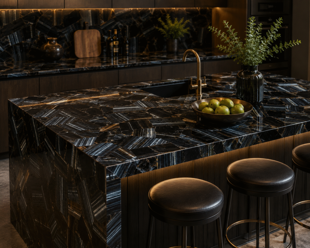tiger eye countertop by Subh Gem Stones Kishangarh