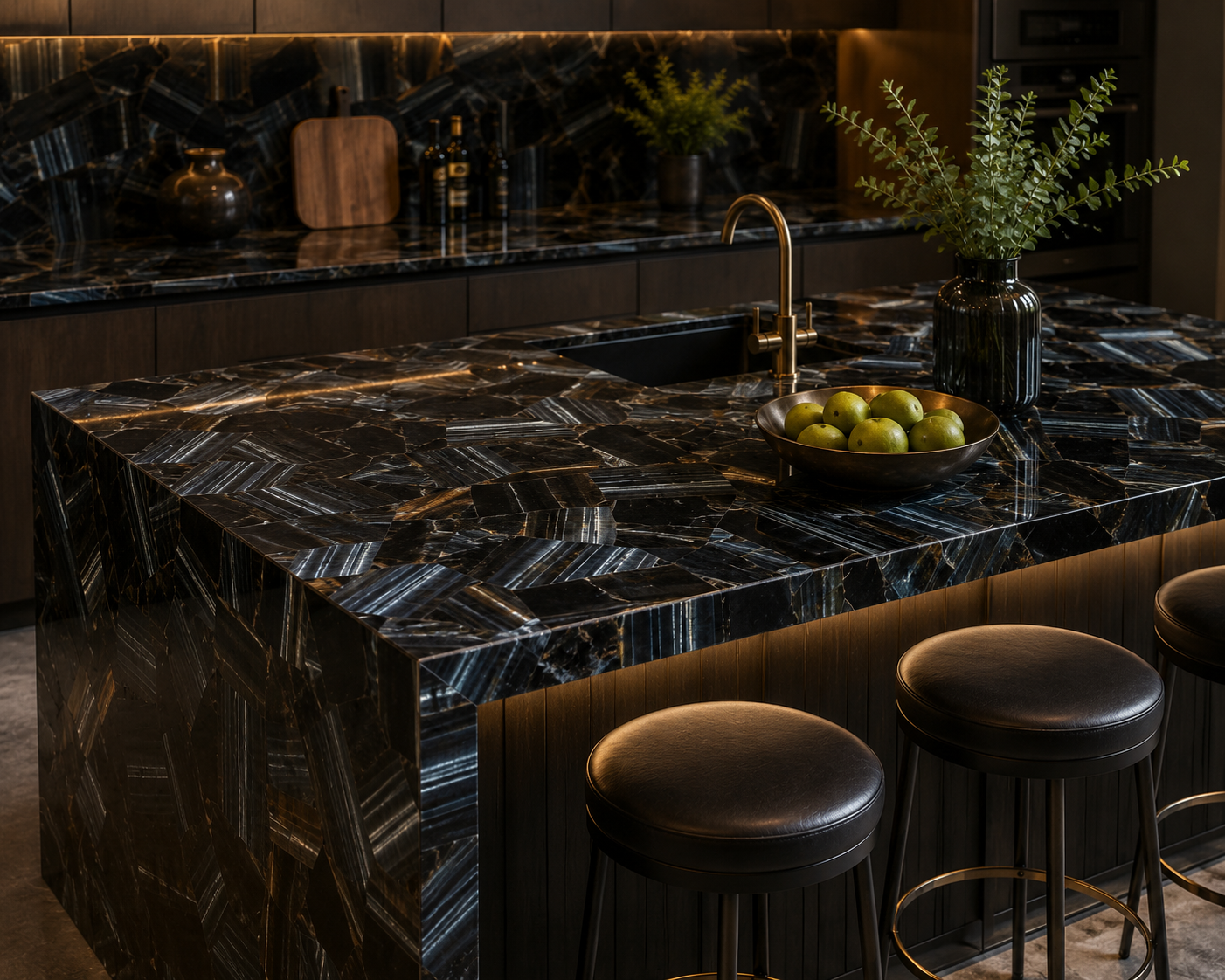 tiger eye countertop by Subh Gem Stones Kishangarh