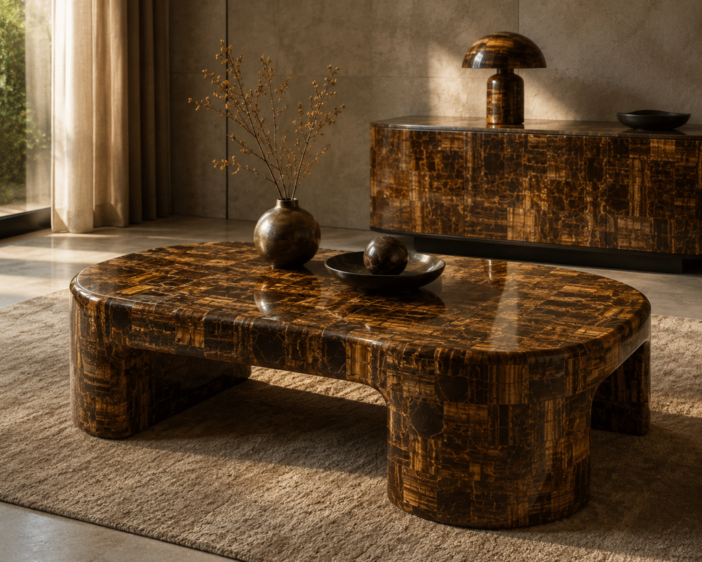 tiger eye stone furniture collection by Subh Gem Stones Kishangarh