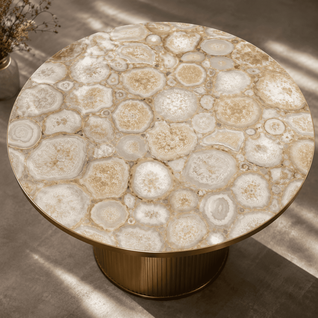 Crystal Agate Table Top By Subh Gem Stones