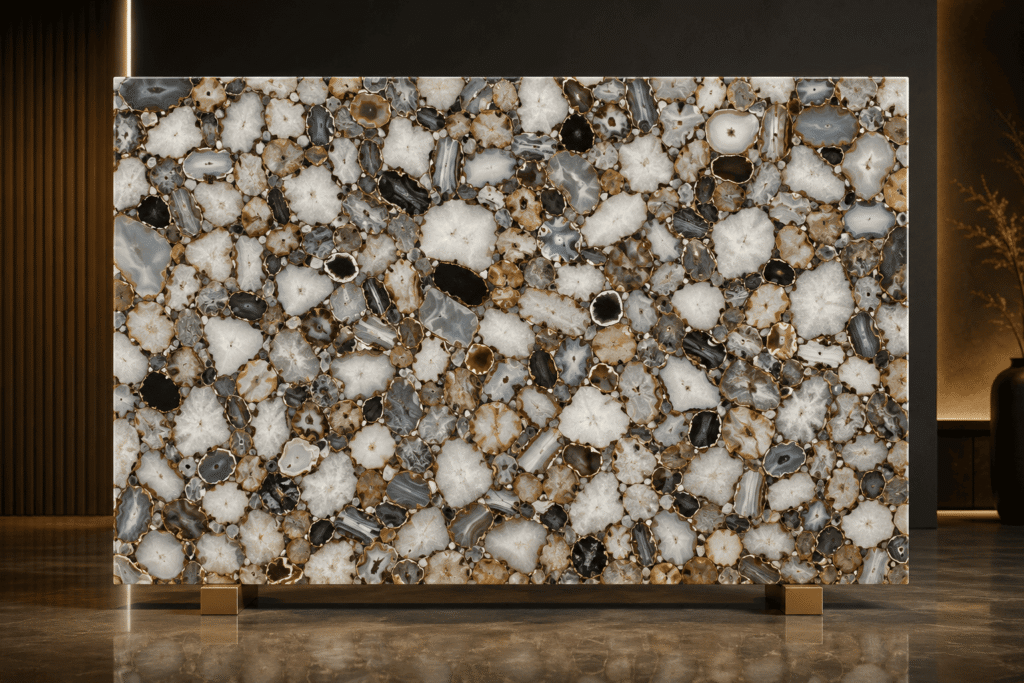 Jumble Agate Slab By Subh Gem Stones