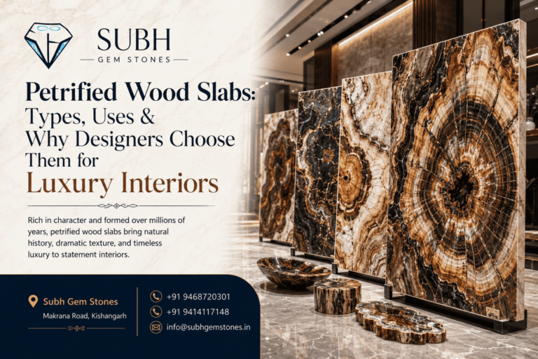 Petrified Wood Slabs — Types, Uses & Why Designers Choose Them for Luxury Interiors