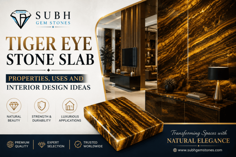 Tiger Eye Stone Slab — Properties, Uses and Interior Design Ideas
