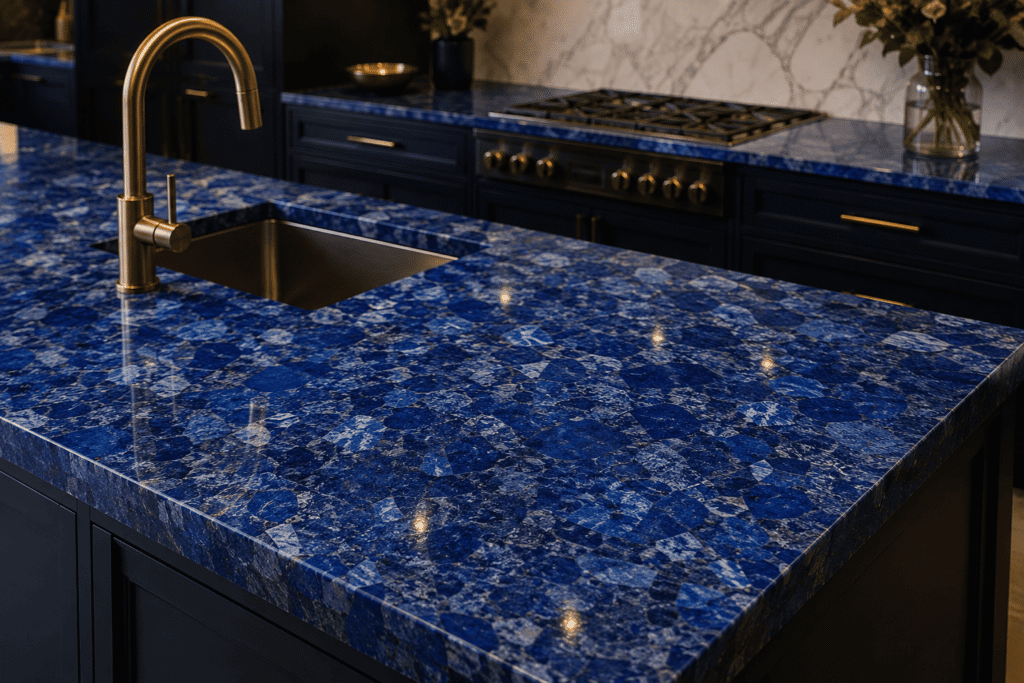 lapis lazuli countertop by Subh Gem Stones Kishangarh