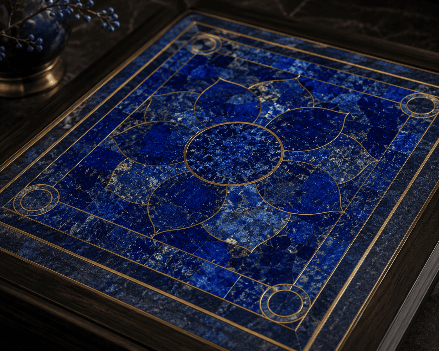 lapis lazuli inlay work Pietra Dura by Subh Gem Stones