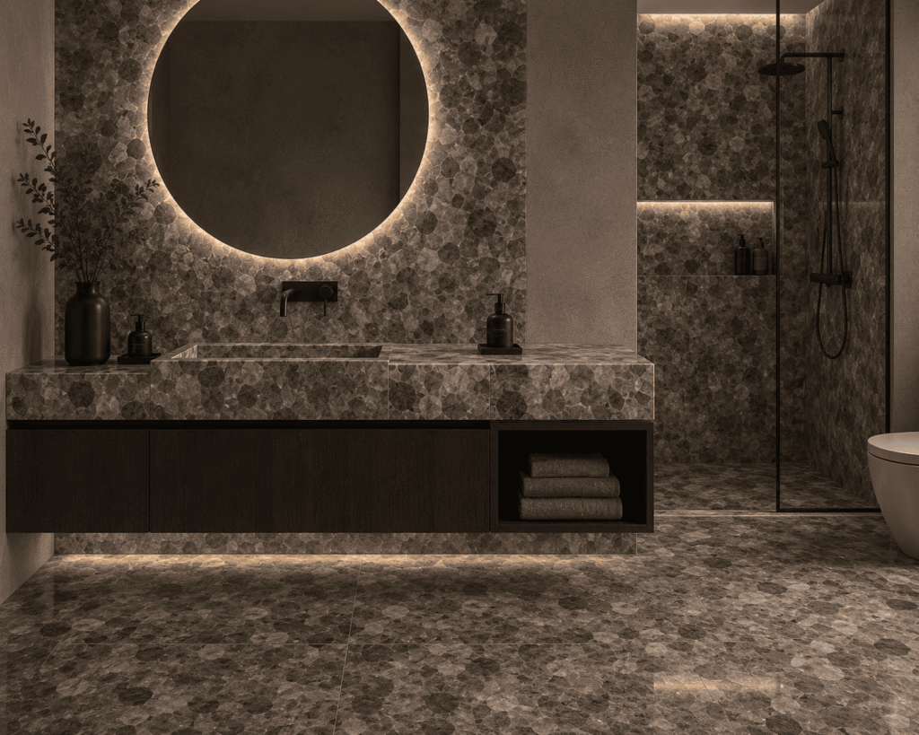 smoky quartz bathroom vanity top by Subh Gem Stones Kishangarh
