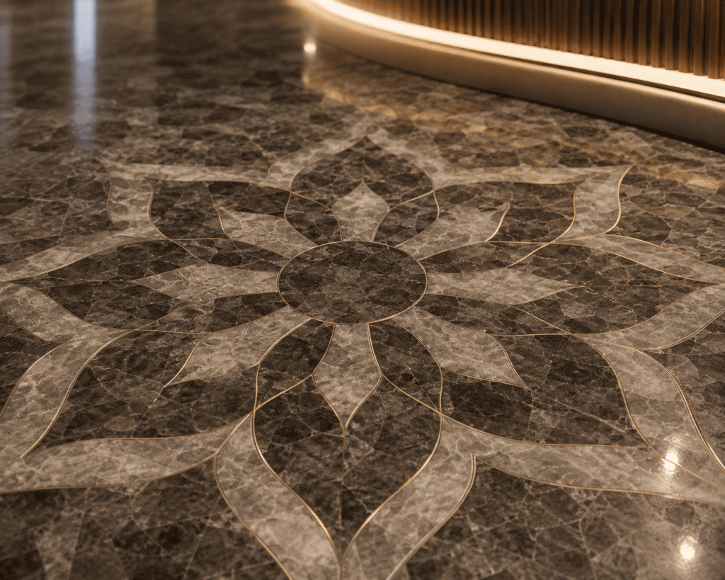smoky quartz inlay work Pietra Dura by Subh Gem Stones Kishangarh