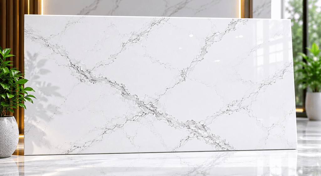 white quartz slab by Subh Gem Stones Kishangarh Rajasthan
