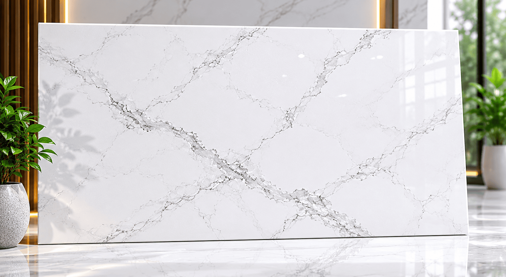 white quartz slab by Subh Gem Stones Kishangarh Rajasthan