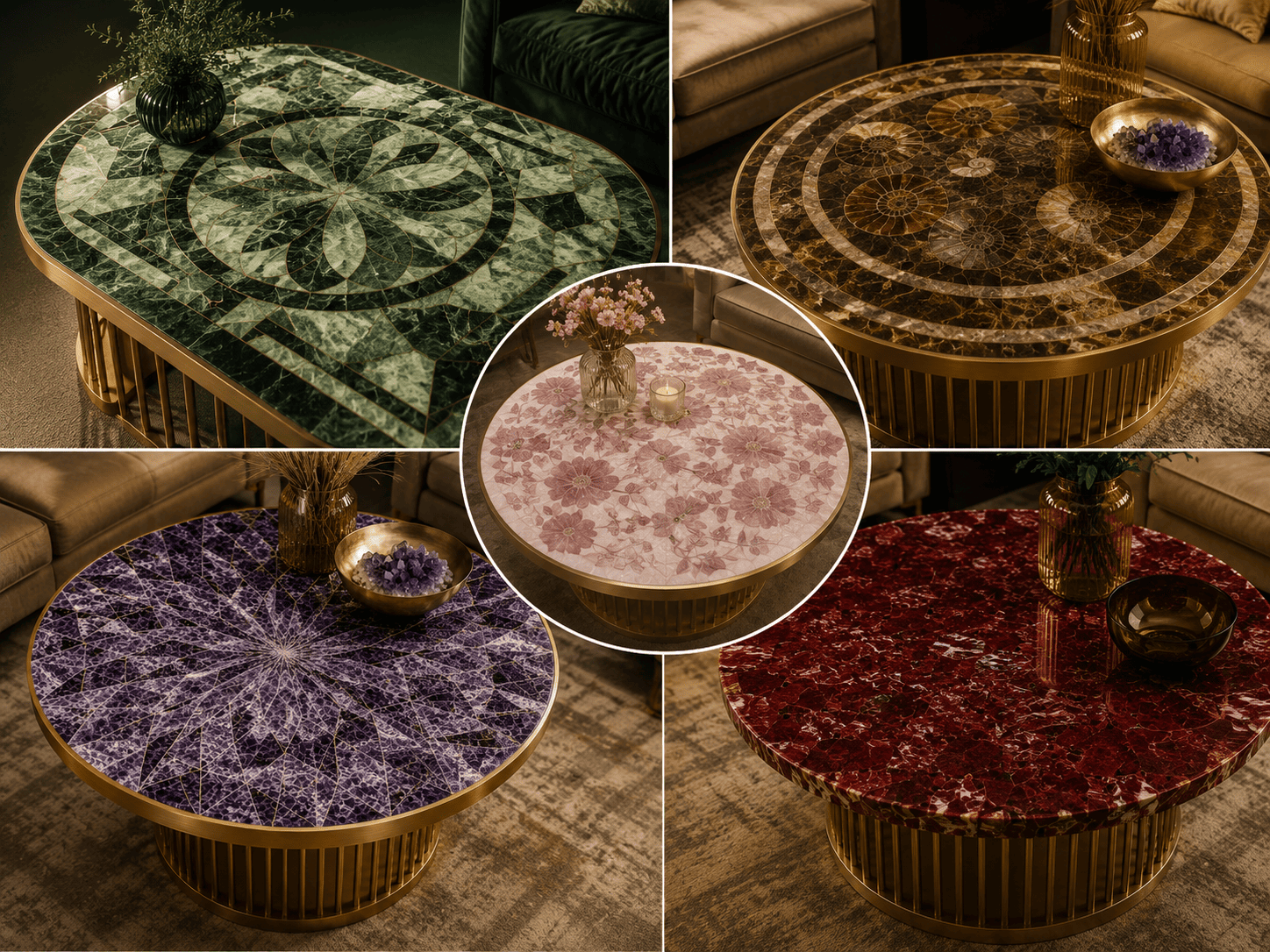 Gemstone Inlay Work collection by subh gem stones