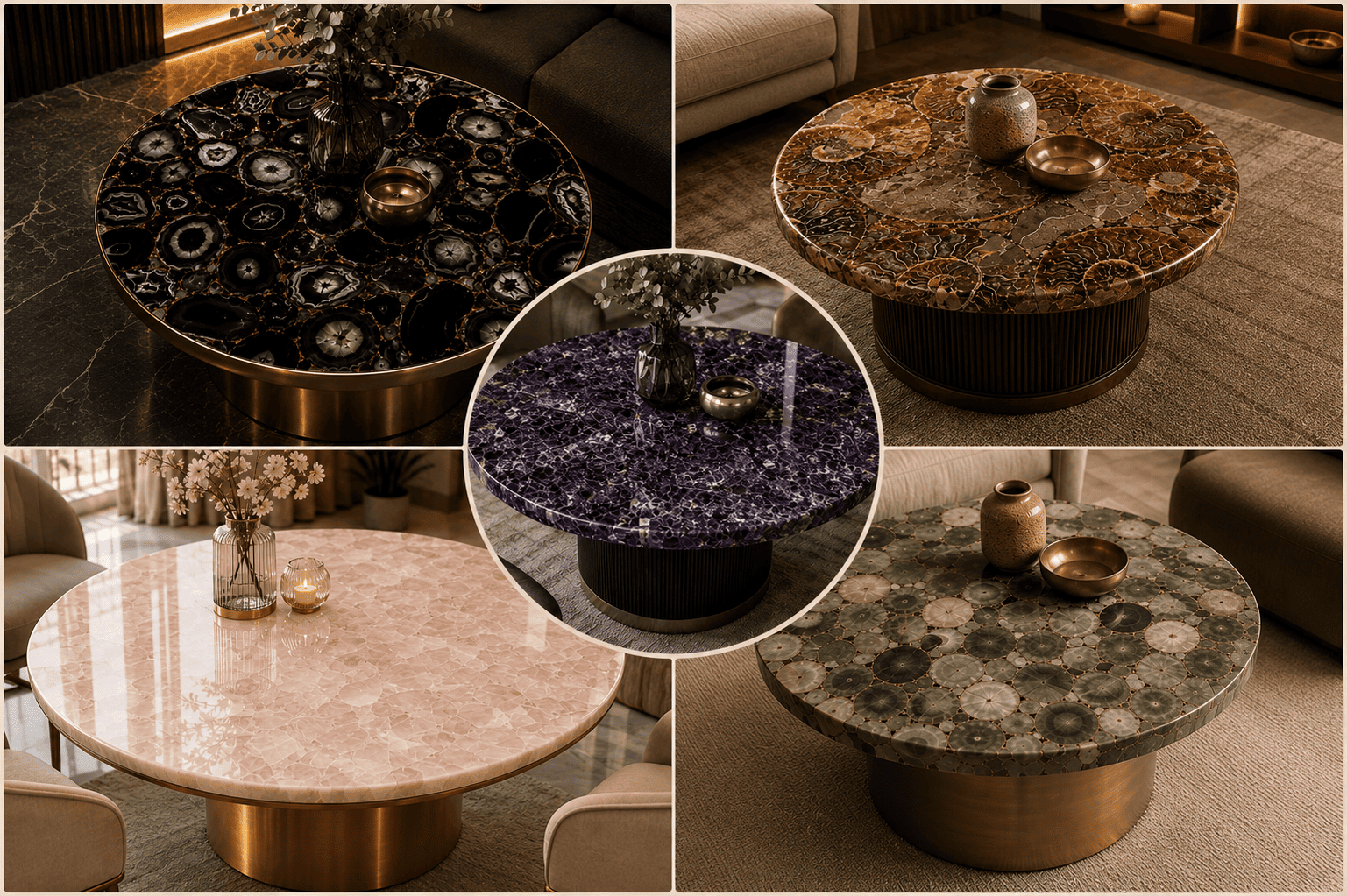 Gemstone Table Top collection by subh gem stones