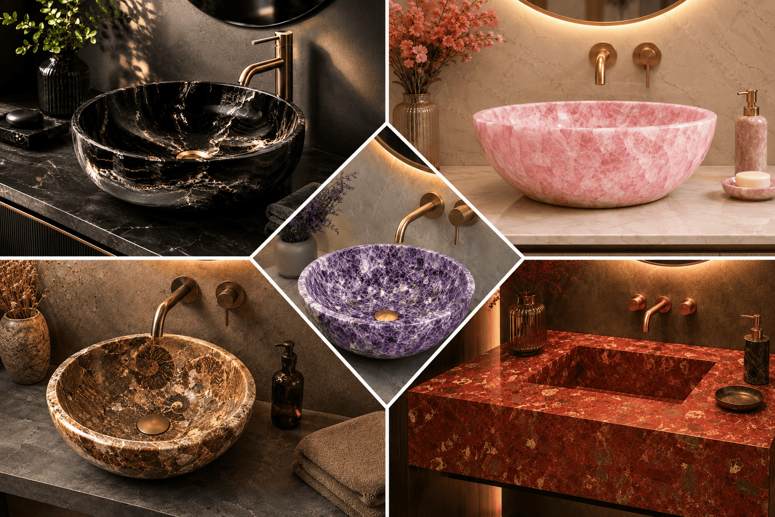 Gemstone Wash Basin Collection by subh gem stones