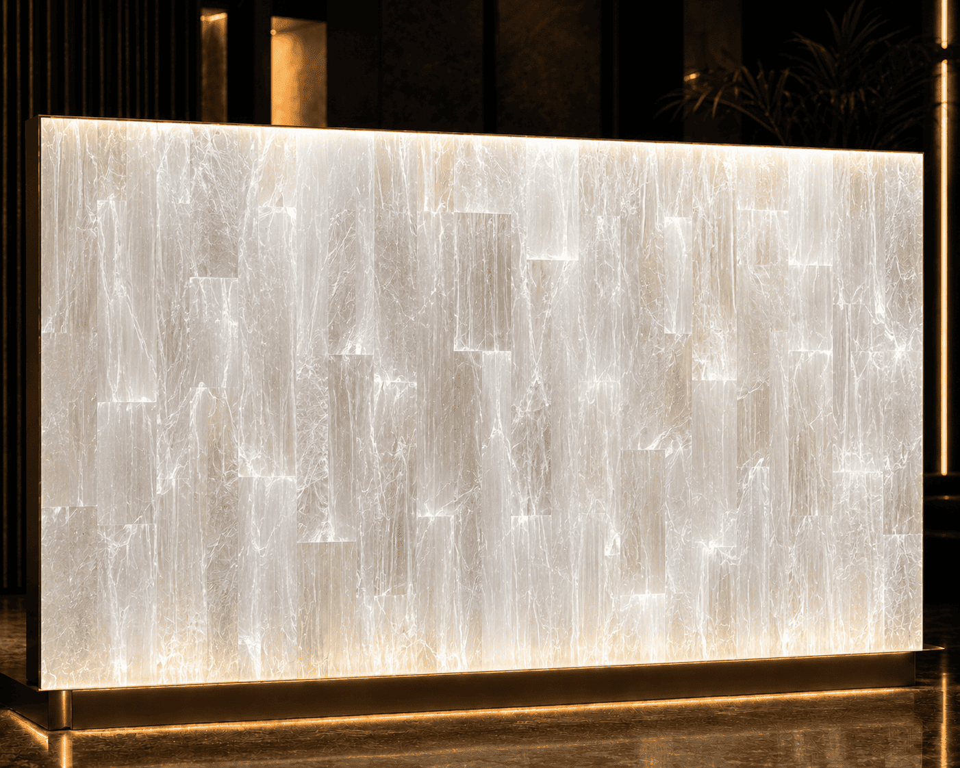 Selenite Slab by subh gem stones