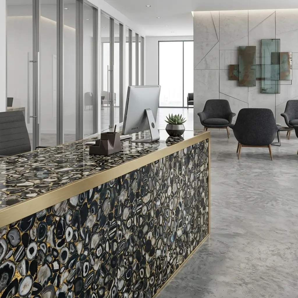 Black Agate Furniture by Subh Gem Stones