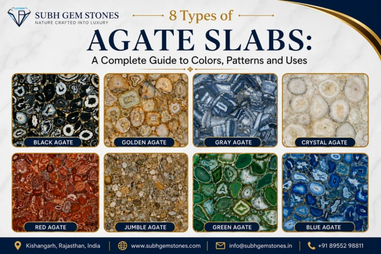 8 Types of Agate Slabs A Complete Guide to Colors, Patterns and Uses