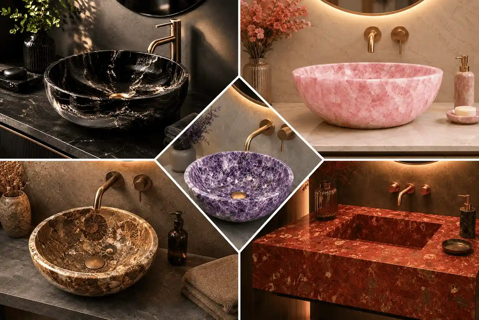 Gemstone Wash Basin Collection-by subh gem stones